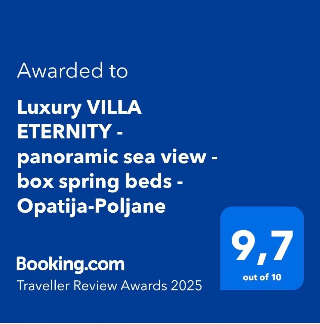 Luxury Villa Eternity - Marvelous Sea View - Box Spring Beds - Opatija-Poljane