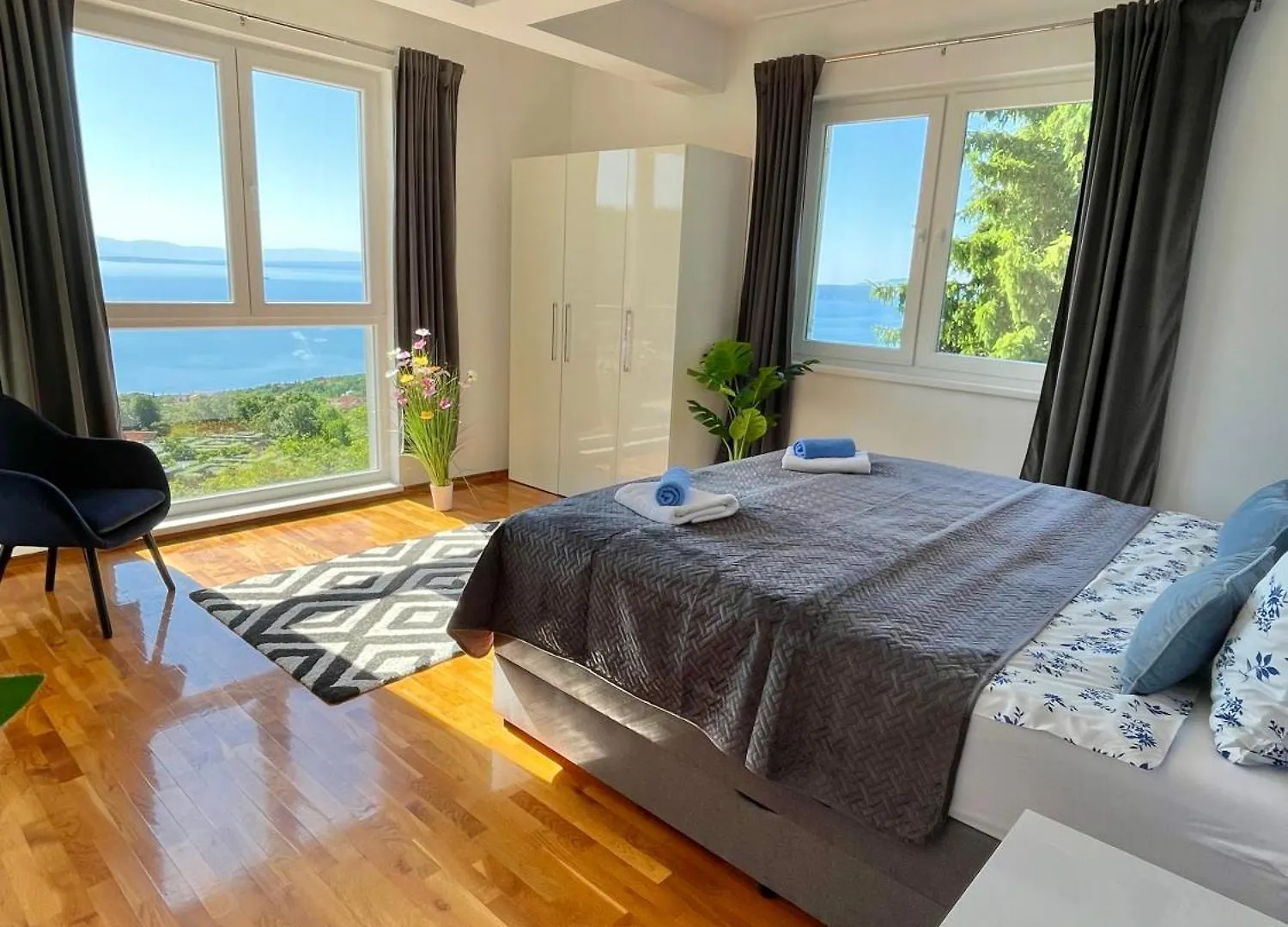 Luxury Villa Eternity - Marvelous Sea View - Box Spring Beds - Opatija-Poljane  Poljane